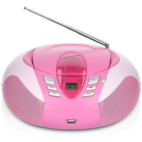 SCD-37 USBPINK Scd-37 usb pink portable fm radio cd and usb player pink